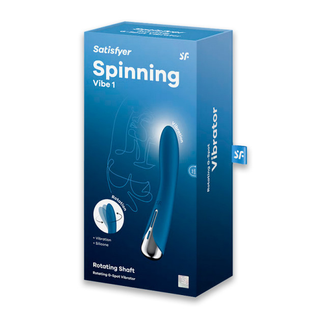 Вібратор точки G з обертанням Satisfyer Spinning Vibe 1 Blue