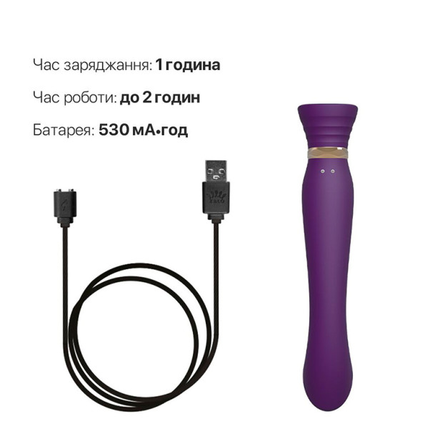 Смартвібратор Zalo Queen Twilight Purple