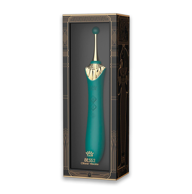 Мультифункціональний вібратор Zalo — Bess 2 Turquoise Green