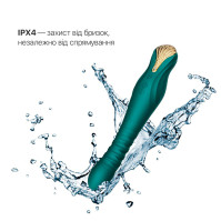 Смартвібратор-пульсатор Zalo — King Turquoise Green