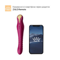 Смартвібратор-пульсатор Zalo — King Velvet Purple
