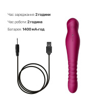 Смартвібратор-пульсатор Zalo — King Velvet Purple