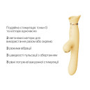 Пульсатор-вібратор із вакуумною стимуляцією клітора Zalo - ROSE Thruster Lemon Yellow