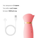 Пульсатор-вібратор із вакуумною стимуляцією клітора Zalo - ROSE Thruster Strawberry Pink