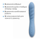 Смарт-вібратор з пульсацією Svakom Ava Neo Cornflower Blue