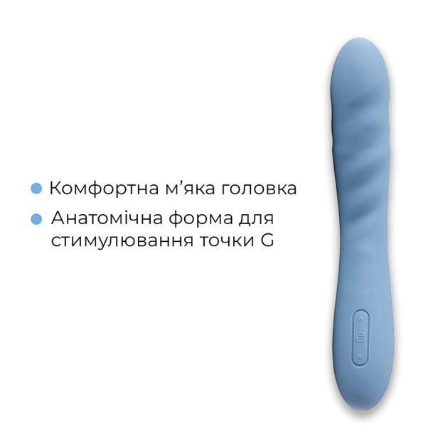 Смарт-вібратор з пульсацією Svakom Ava Neo Cornflower Blue
