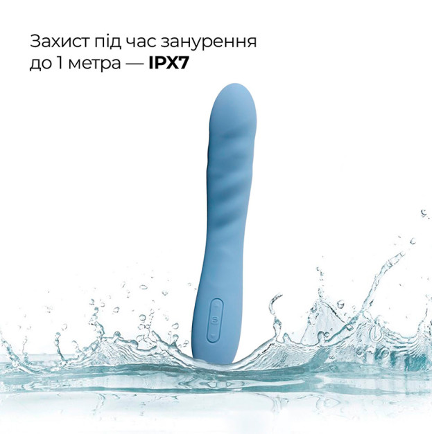 Смарт-вібратор з пульсацією Svakom Ava Neo Cornflower Blue